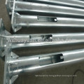 galvanized steel street lighting poles with light